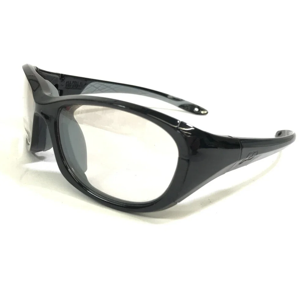 Rec Specs Athletic Goggles Frames ALL PRO 203 Polished Black Gray Wrap 60-19-133